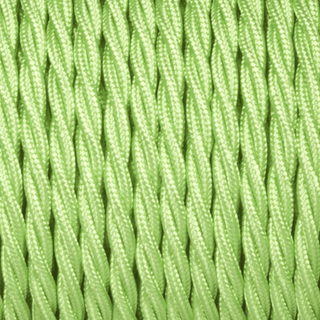 APPLE GREEN FABRIC CABLE - DYKE & DEAN