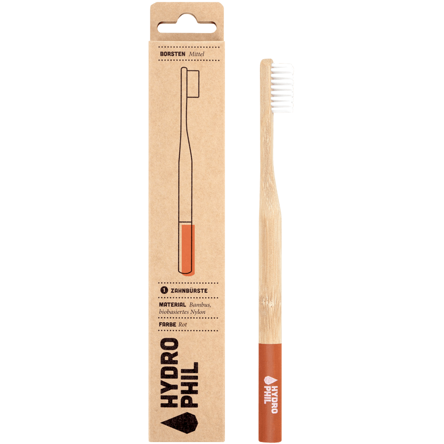 BAMBOO TOOTHBRUSH RED - DYKE & DEAN