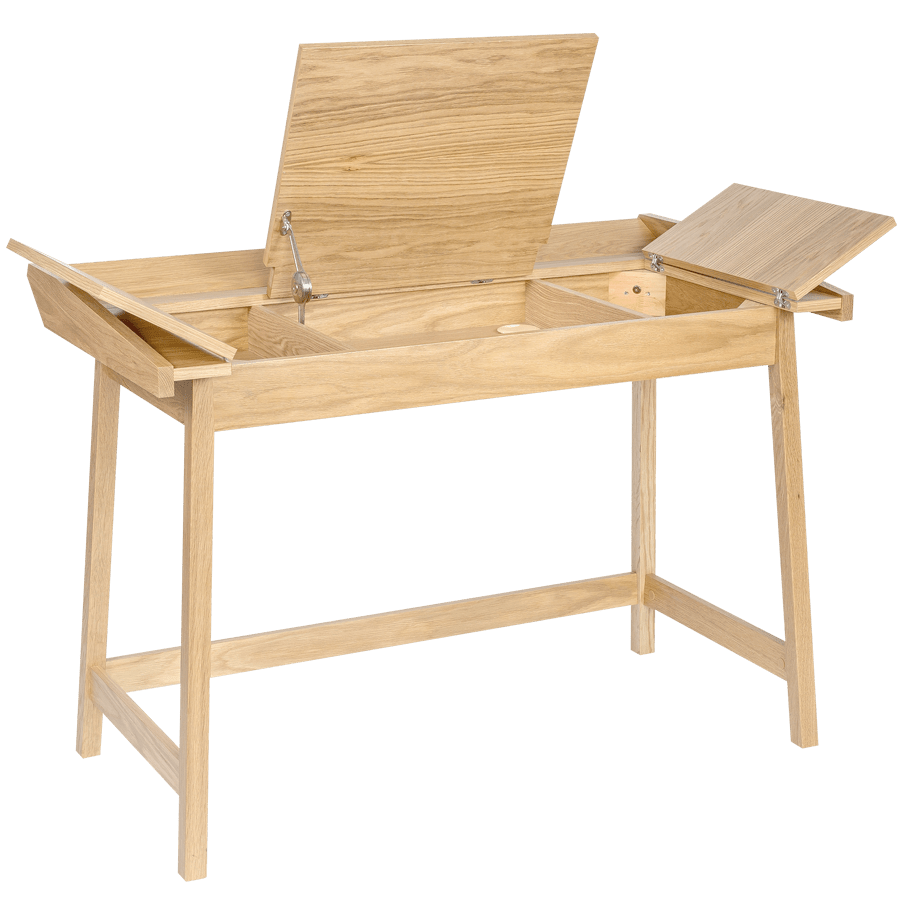 BARON FLAP DESK OAK - DYKE & DEAN