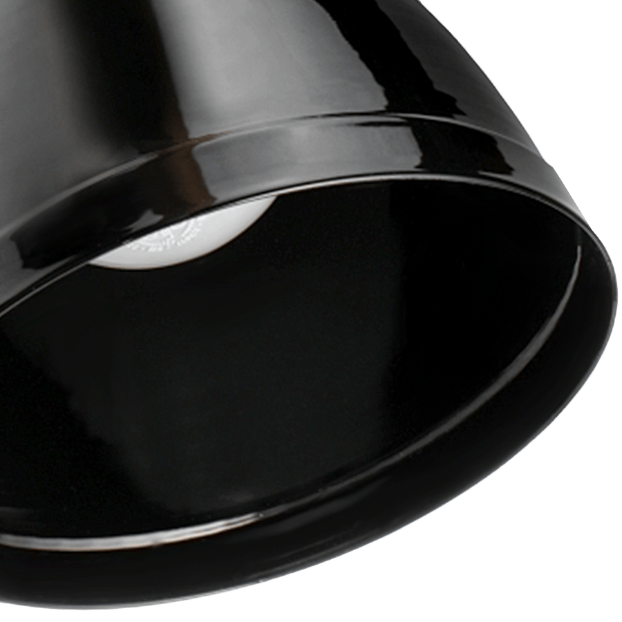 BAUHAUS WALL LAMP LARGE BLACK - DYKE & DEAN