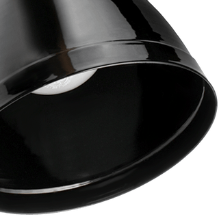 BAUHAUS WALL LAMP LARGE BLACK - DYKE & DEAN