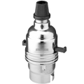BAYONET SWITCHED BULB HOLDER CHROME - DYKE & DEAN