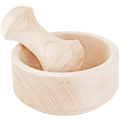 BEECHWOOD MORTAR WITH PESTLE - DYKE & DEAN