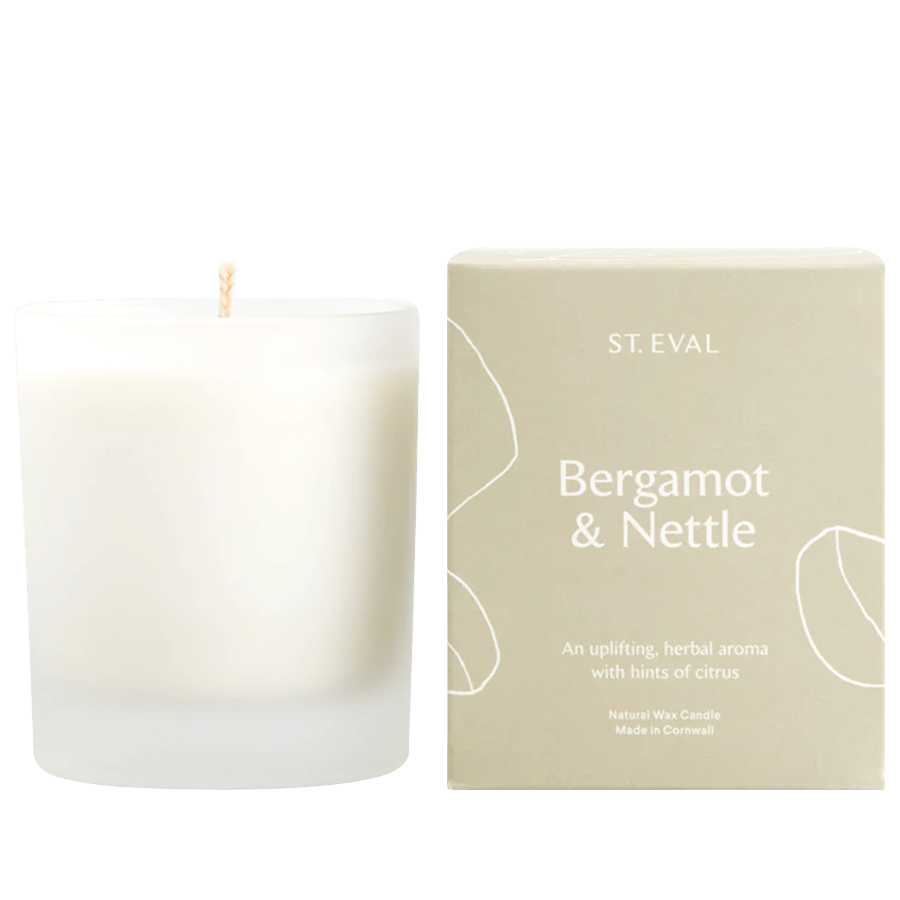 BERGAMOT & NETTLE LAMORNA GLASS CANDLE - DYKE & DEAN