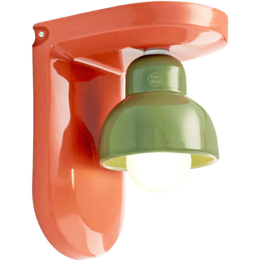 BERIMBAU CERAMIC ANGLED SHADE WALL LAMP - DYKE & DEAN