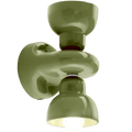 BERIMBAU CERAMIC DOUBLE SHADE WALL LAMP - DYKE & DEAN