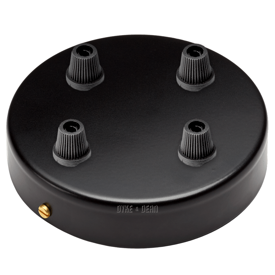 BLACK 4 WAY CABLE CEILING ROSE - DYKE & DEAN
