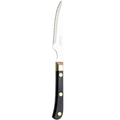 BLACK & BRASS STEAK KNIFE - DYKE & DEAN