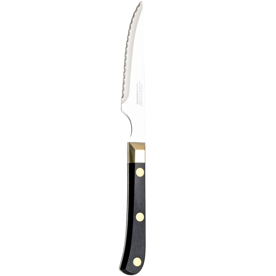 BLACK & BRASS STEAK KNIFE - DYKE & DEAN
