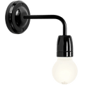 BLACK CERAMIC 90° DEGREE WALL LIGHT - DYKE & DEAN