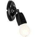 BLACK CERAMIC ADJUSTABLE WALL LIGHT - DYKE & DEAN
