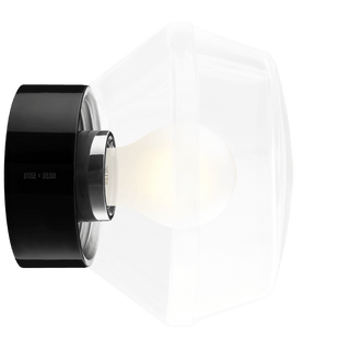 BLACK CERAMIC REARWIRED WATERPROOF LAMPS - DYKE & DEAN