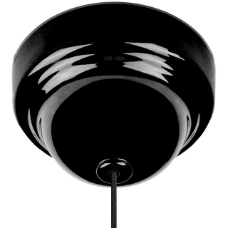 BLACK DOME PULL CORD LIGHT SWITCH DYKE DEAN