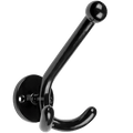 BLACK DOOR KNOB HOOK TRIPLE - DYKE & DEAN