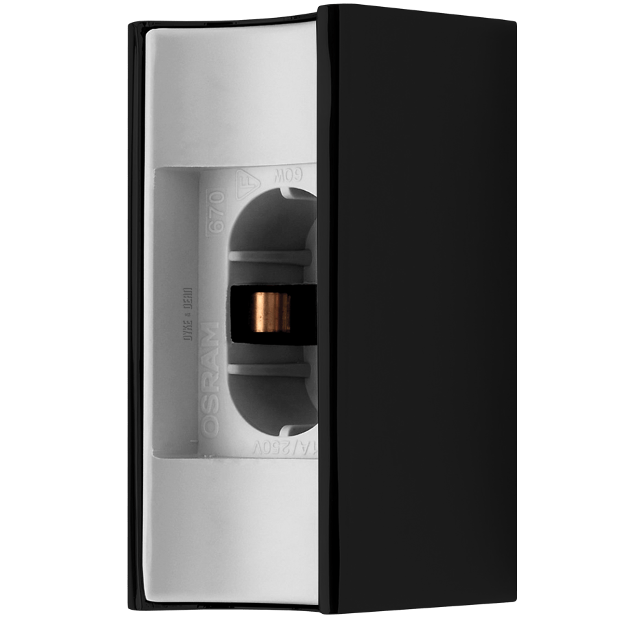 BLACK PEG TUBE BULB MOUNT - WALL LIGHTS - DYKE & DEAN  - Homewares | Lighting | Modern Home Furnishings