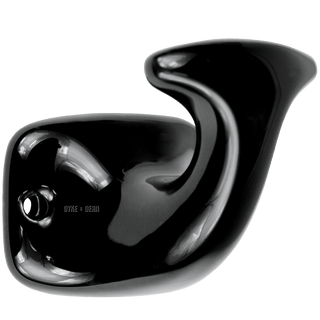 BLACK PORCELAIN ROBE HOOK - BATHROOM - DYKE & DEAN  - Homewares | Lighting | Modern Home Furnishings