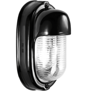 BLACK PORCELAIN VERTICAL BULKHEAD LAMP -  - DYKE & DEAN  - Homewares | Lighting | Modern Home Furnishings