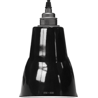 BLACK SMALL ENAMEL SHADE - LAMPSHADES - DYKE & DEAN  - Homewares | Lighting | Modern Home Furnishings