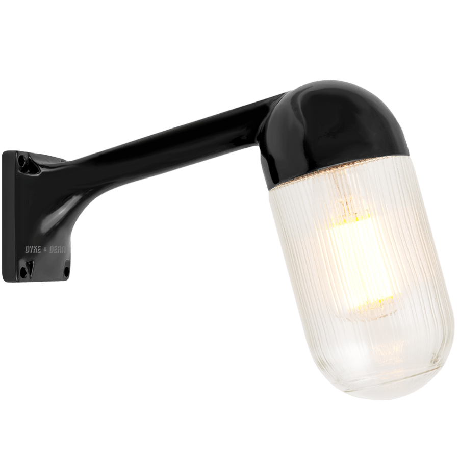 BLACK WALL ARM WATERPROOF LAMPS - BATHROOM / OUTDOOR LIGHTS - DYKE & DEAN  - Homewares | Lighting | Modern Home Furnishings