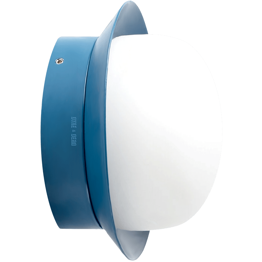BLUE GLOBE REFLECTOR LAMP - WALL LIGHTS - DYKE & DEAN  - Homewares | Lighting | Modern Home Furnishings
