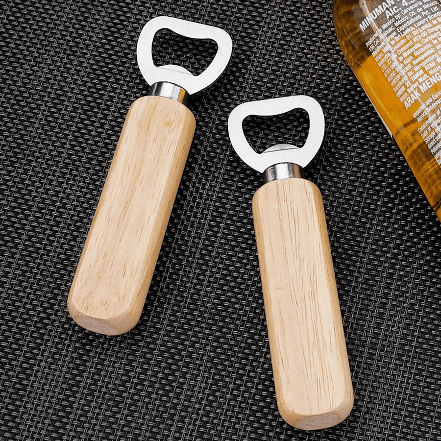 BOTTLE OPENER BEECHWOOD HANDLE - DYKE & DEAN