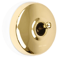 BRASS 2 WAY TOGGLE WALL SWITCH - DYKE & DEAN