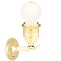BRASS E27 WALL ARM LIGHT - DYKE & DEAN