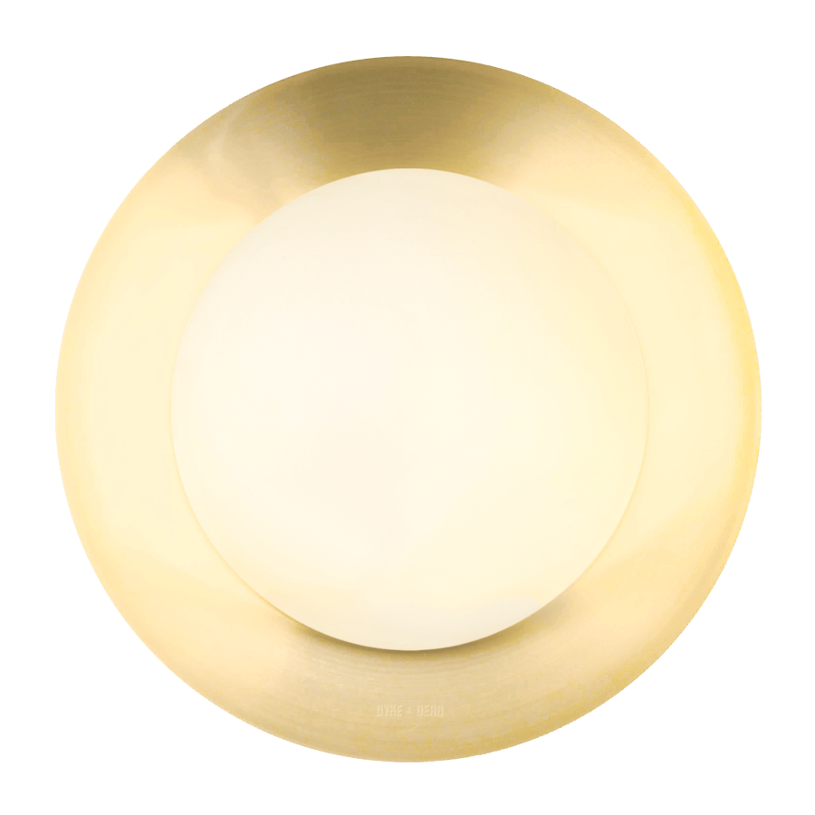 BRASS GLOBE REFLECTOR LAMP 390mm - DYKE & DEAN