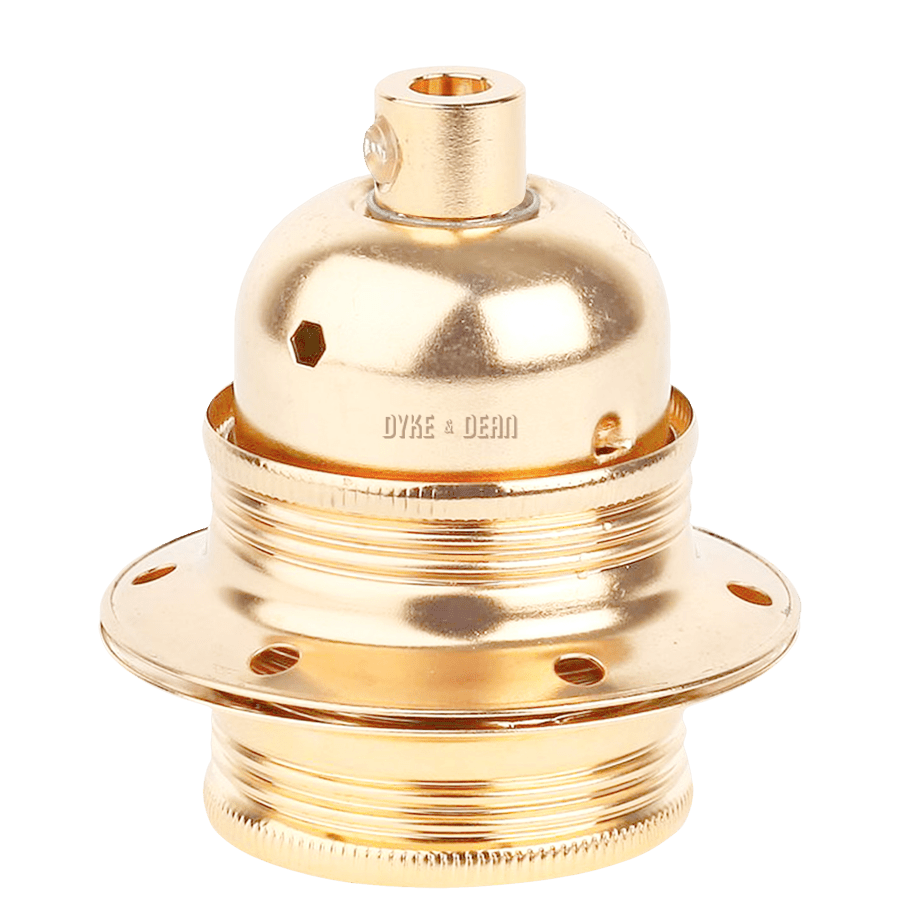 BRASS PLATED E27 BULB HOLDER - DYKE & DEAN