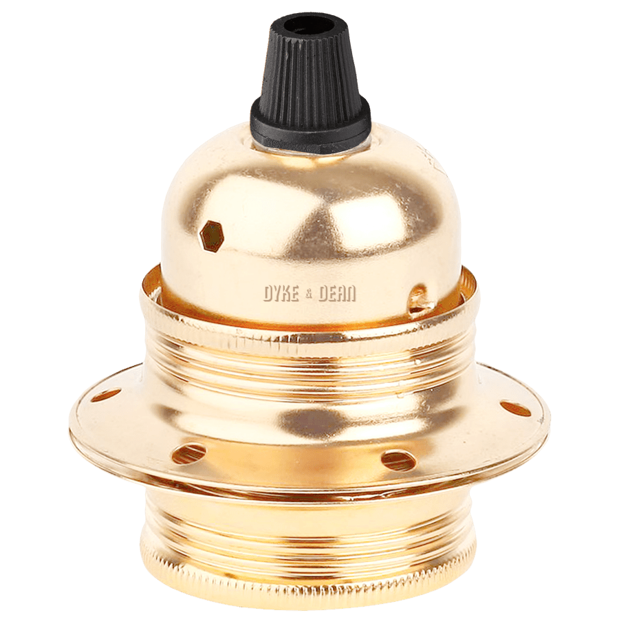 BRASS PLATED E27 BULB HOLDER - DYKE & DEAN