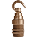 BRONZE EFFECT E14 HEAVY METAL BULB HOLDER HOOK - DYKE & DEAN