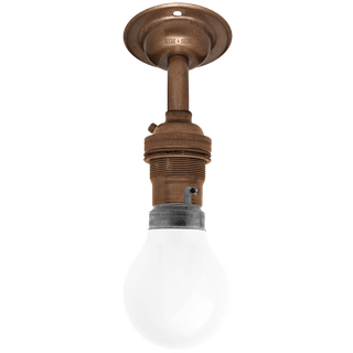BRONZE EFFECT FIXED EXTENDED BAYONET WALL BULB HOLDER - DYKE & DEAN
