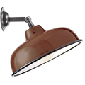BROWN NECK VENT SHADE WALL LAMP - DYKE & DEAN