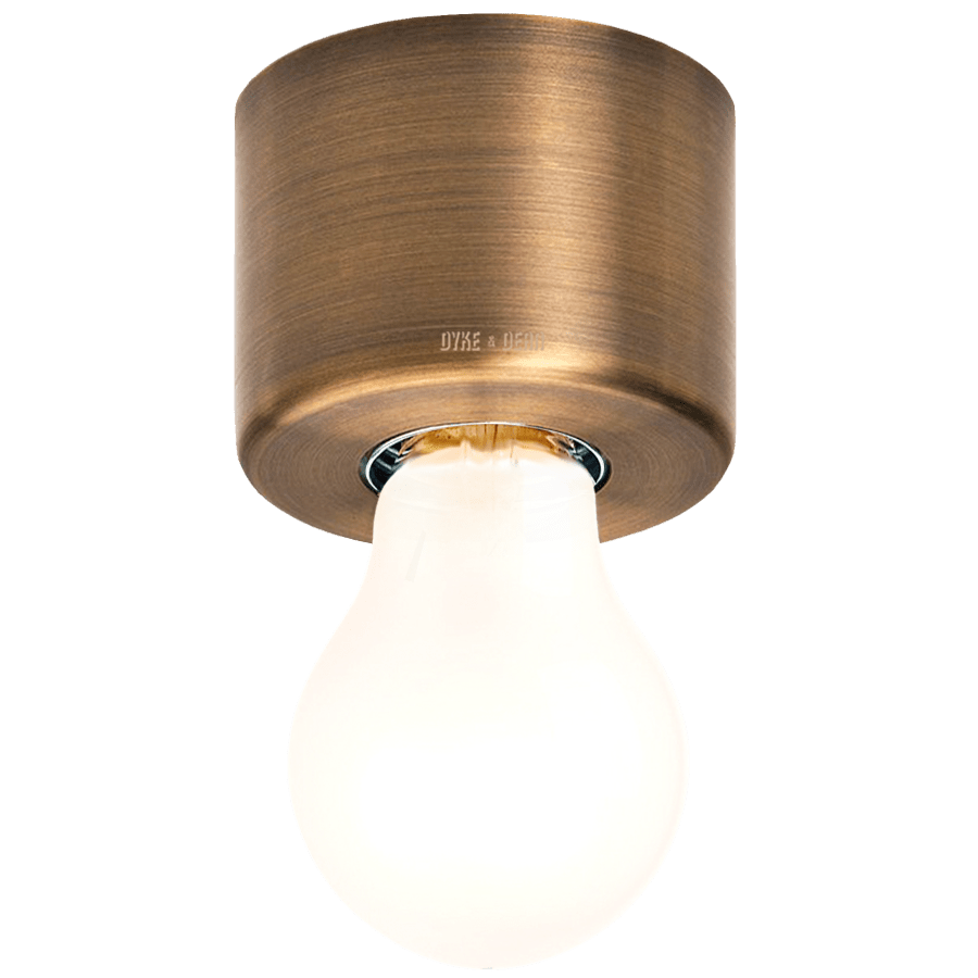 BRUSHED BRASS REFLECTOR LAMP - DYKE & DEAN