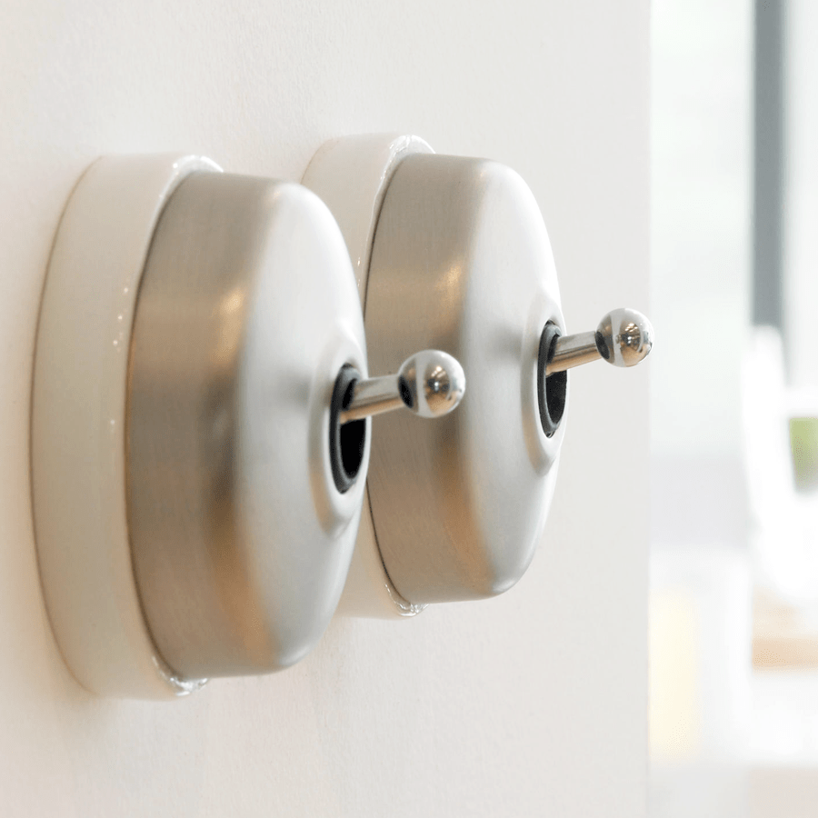 BRUSHED BRONZE 2 WAY TOGGLE WALL SWITCH - DYKE & DEAN