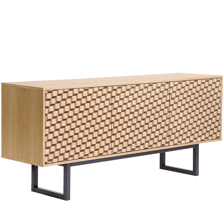 CAMDEN CUBE SIDEBOARD OAK - DYKE & DEAN