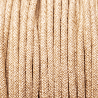 CANVAS LINEN STYLE ROUND FABRIC CABLE - DYKE & DEAN