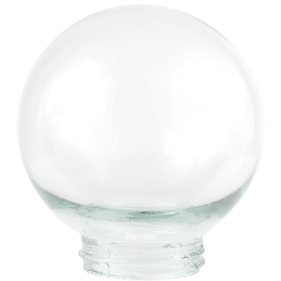 CAST GLOBE CLEAR GLASS 85mm - DYKE & DEAN