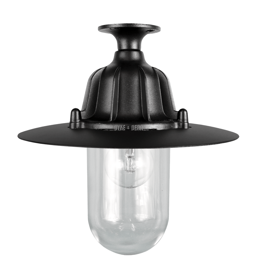 CAST LANTERN PENDANT BLACK FIXED - DYKE & DEAN