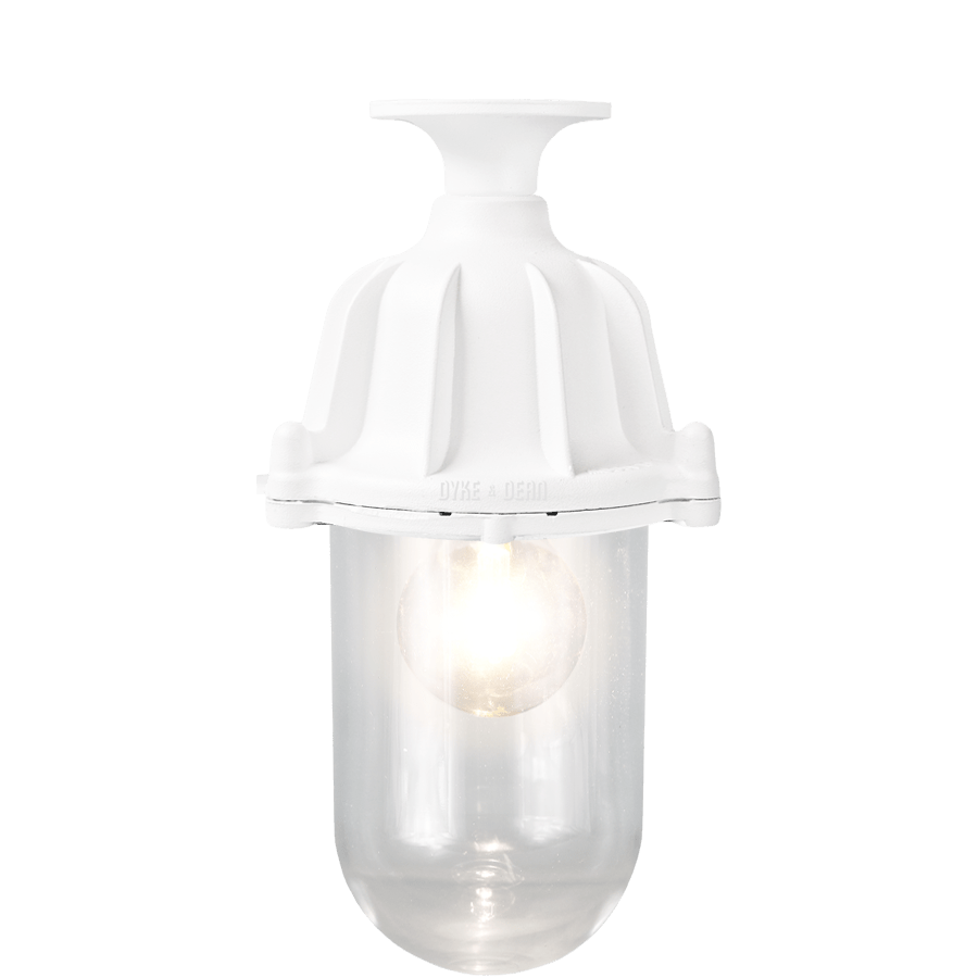 CAST LANTERN PENDANT WHITE FIXED WITHOUT SHADE - DYKE & DEAN