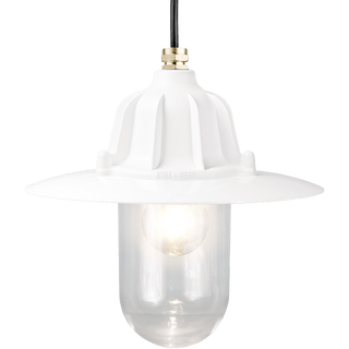 CAST SHADE LANTERN WHITE PENDANT - DYKE & DEAN