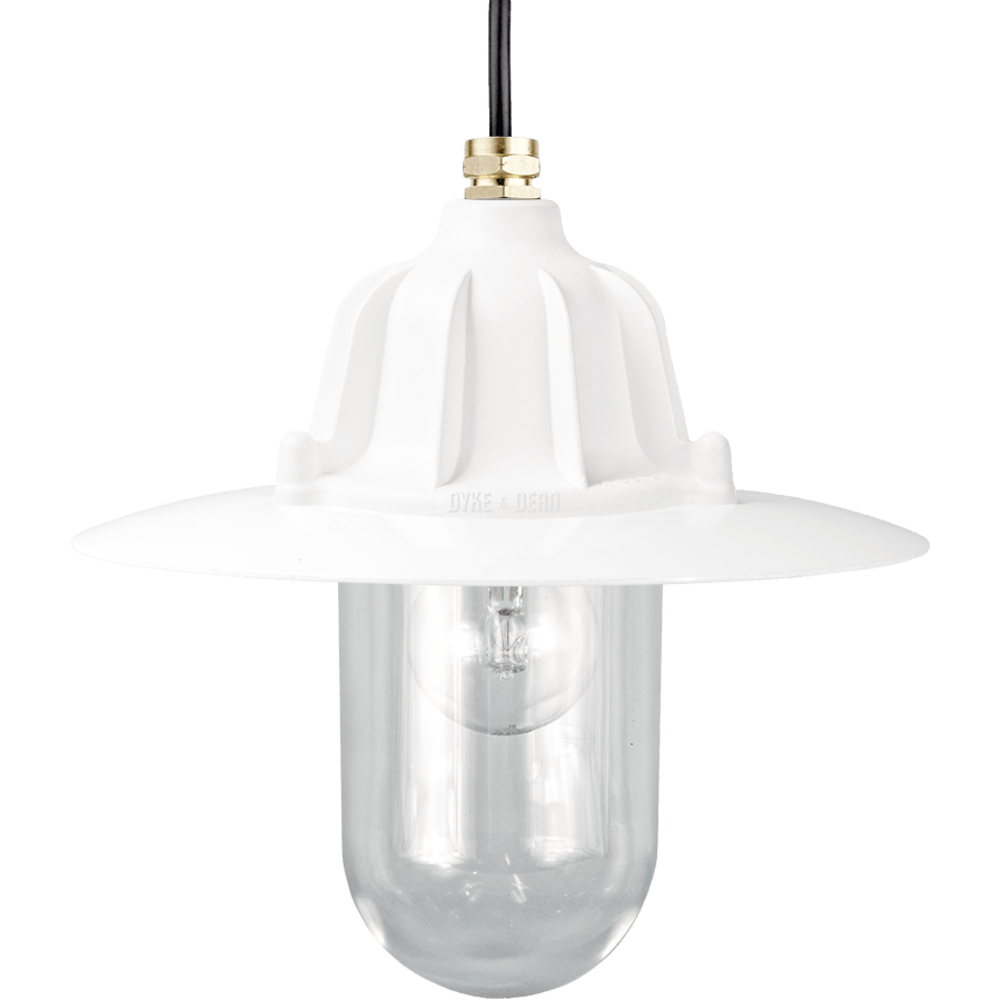 CAST SHADE LANTERN WHITE PENDANT - DYKE & DEAN