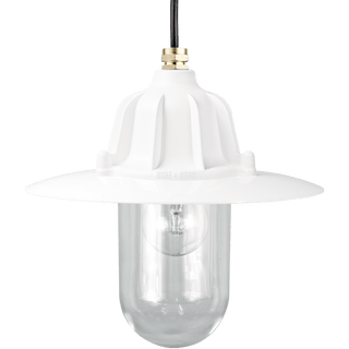 CAST SHADE LANTERN WHITE PENDANT - DYKE & DEAN