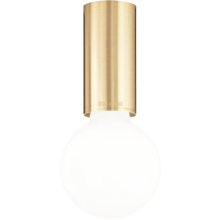 CEILING CYLINDER LAMP BRASS - DYKE & DEAN