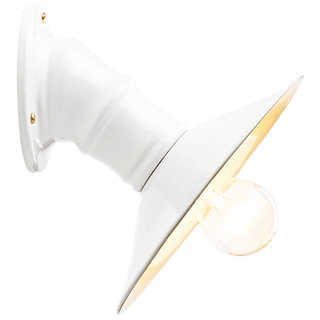 CERAMIC ANGLED SHADE WALL LIGHT - DYKE & DEAN