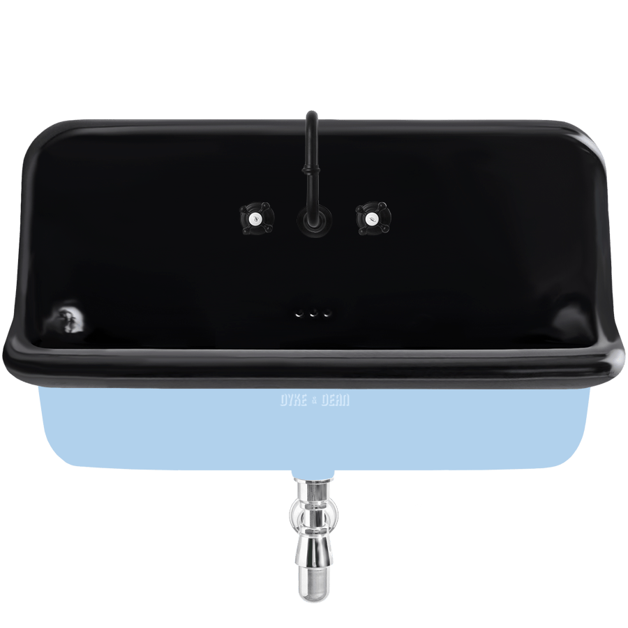 CERAMIC MOUNTED LARGE SINK WITH COLOUR OPTIONS DYKE DEAN Ceramic mounted large sink with colour options dyke dean