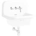 CERAMIC MOUNTED MEDIUM SINK WHITE - DYKE & DEAN