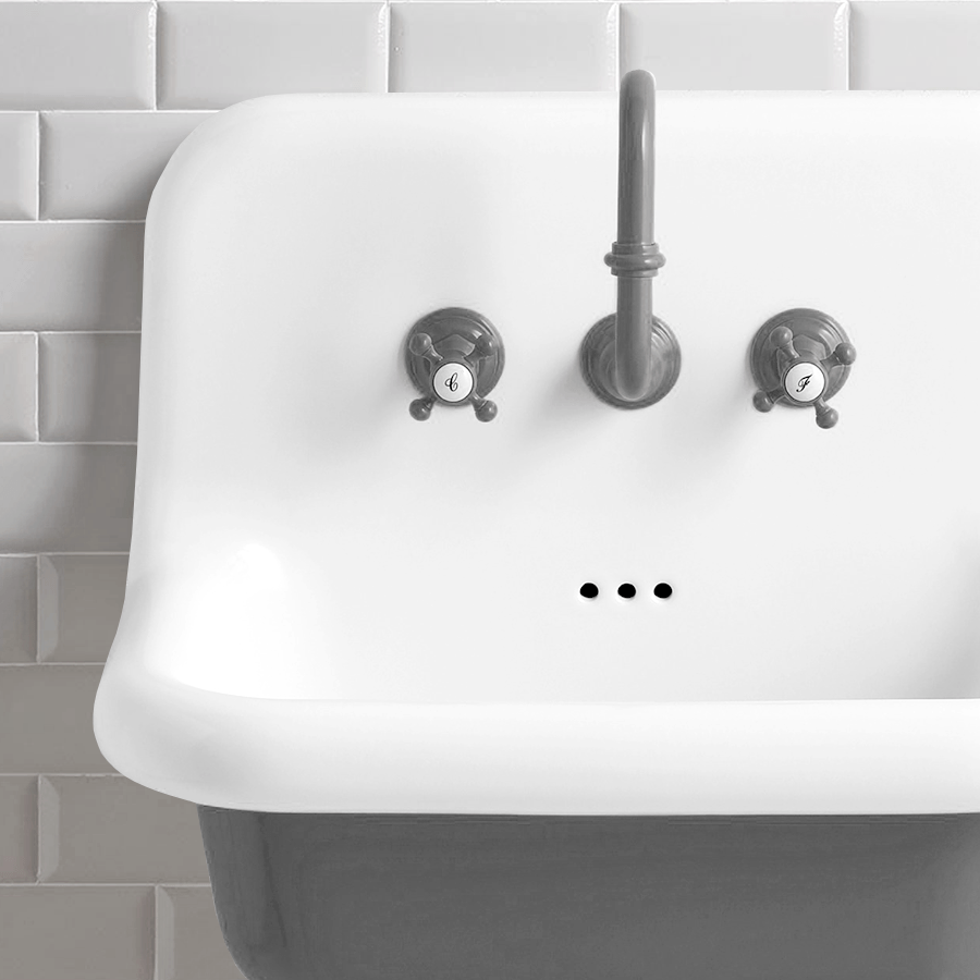 CERAMIC MOUNTED SMALL SINK - DYKE & DEAN