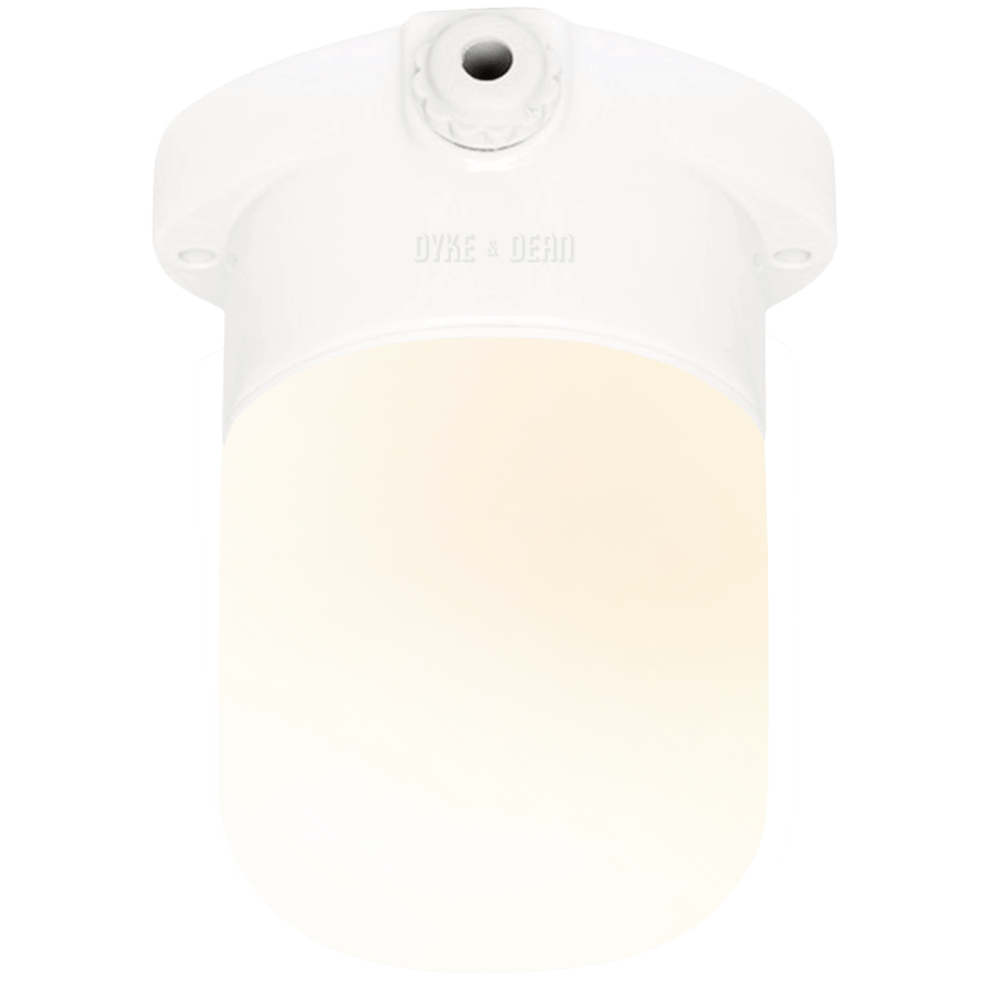 CERAMIC MOUNTED WALL LIGHT FROSTED E27 - DYKE & DEAN