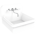 CERAMIC SPLASH BACK UTILITY SINK - DYKE & DEAN